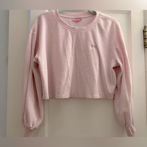 Stoney Clover Lane x Target Pink Crop Sweater Size M